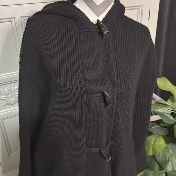 Yves Saint Laurent Duffle Coat Black Size Large - Picture 1 of 15